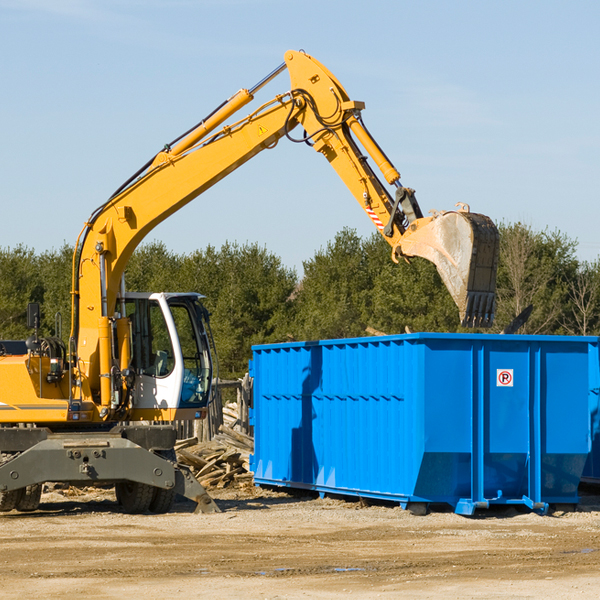 how does a residential dumpster rental service work in Au Train MI